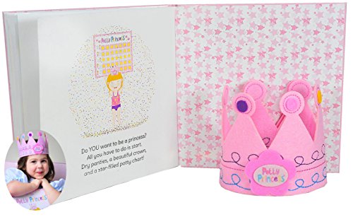 Princess Potty Training Gift Set with Book, Potty Chart, Star Magnets, and Reward Crown for Toddler Girls. Comes in Castle Gift Box. from Tickle & Main