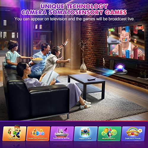 Dance Mat for Kids and Adults, SOULGIRL Double User Dance Floor Mat w/ HD Camera Game Multi-Function Host,Wireless Handle,Slip Massage(Flannel Material) Musical Blanket Dance Pad,HDMI Interface for TV from SOULGIRL