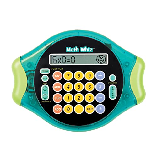 Educational Insights Math Whiz - Electronic Math Game for Kids Ages 6+, Addition, Subtraction, Multiplication & Division, Classroom Supply from Educational Insights