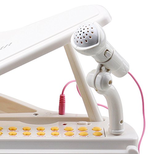 Amy&Benton Piano Keyboard Toy for Kids 31 Keys White Multifunctional Electronic Toy Piano with Microphone for Baby Toddler Birthday Gift Toy for 3 4 Year Old by Amy & Benton