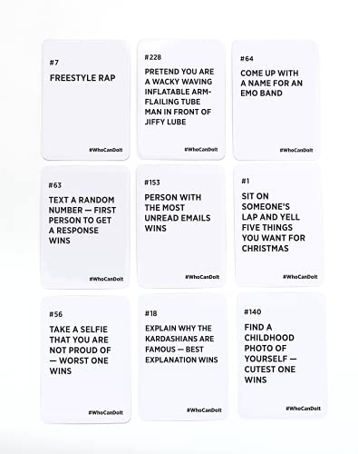 Who Can Do It - Compete with Your Friends to Win These Challenges [A Party Game] from DSS Games