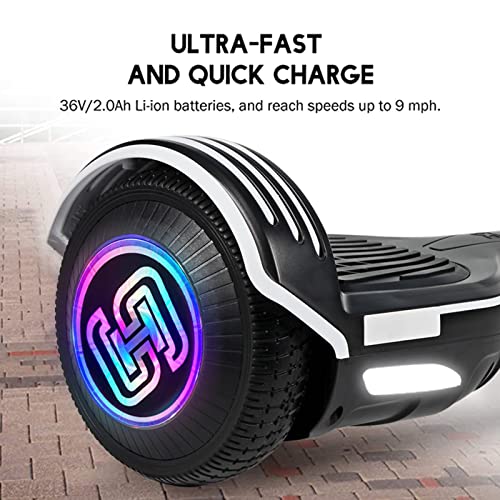 Hoverboard Self Balancing Scooter 6.5" Two-Wheel Self Balancing Hoverboard with Bluetooth Speaker for Adult Kids by Shenzhen Uni-sun Electronics Co., Ltd.SISIGAD