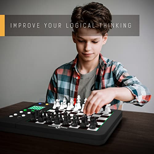 TOP 1 CHESS Board Electronic Chess Games, Talking Coach Electronic Chess Board with Multi-Level Skills, Best Electronic Chess Set for Players of All Levels Ages Kids and Adults from TOP 1 CHESS