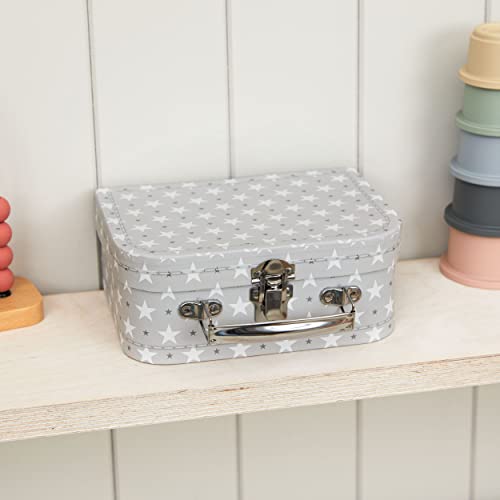 Baby Boy Gift Set New Born Baby Gifts Baby Blue Bunny Security Blanket Soft Fleece, Suitcase Keepsake Box Blanket Booties & Baby Gift Basket â Unique Present for Baby Shower & Newborn Lovey Welcome from Hoolaroo