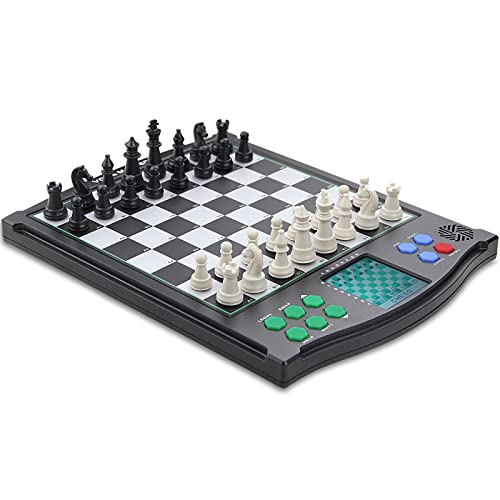Electronic Chess Sets Vonset M986 Electronic Chess Board Chess Computer Magnetic Electronic Chess Game Travel Chess for Kids and Adults Toys Gift to Practice Chess Learn Chess for Beginners from Vonset