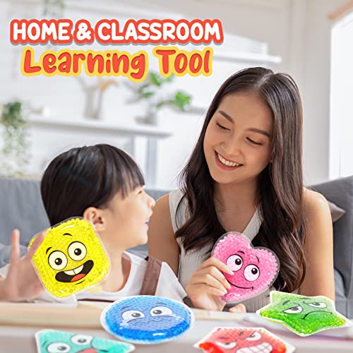 Water Beads Sensory Toys for Toddlers, Ages 3+ Social Emotional Learning Toy For Boys Girls, Communication Feeling Toys for Kids, Emotion Toys,Fidget Sensory Toys for Autistic Children Special Needs from LESONG