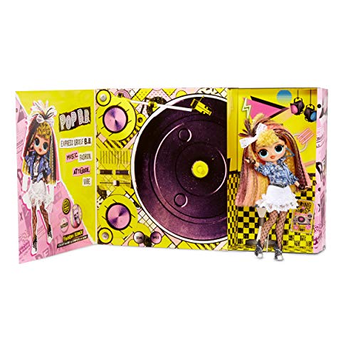 LOL Surprise OMG Remix Pop B.B. Fashion Doll, Plays Music, with Extra Outfit and 25 Surprises Including Shoes, Hair Brush, Doll Stand, Magazine, and Record Player Package - for Girls Ages 4+ from MGA Entertainment