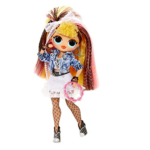 LOL Surprise OMG Remix Pop B.B. Fashion Doll, Plays Music, with Extra Outfit and 25 Surprises Including Shoes, Hair Brush, Doll Stand, Magazine, and Record Player Package - for Girls Ages 4+ from MGA Entertainment