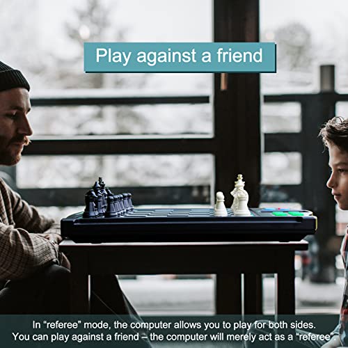 Electronic Chess Sets Vonset M986 Electronic Chess Board Chess Computer Magnetic Electronic Chess Game Travel Chess for Kids and Adults Toys Gift to Practice Chess Learn Chess for Beginners from Vonset