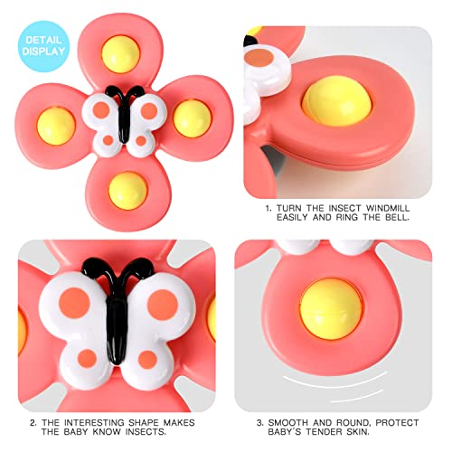 3PCS Suction Cup Spinner Toys for 1 2 Year Old Boys Spinning Toys Baby Toys 12-18 Months Sensory Toys for Toddlers 1-3 First Birthday Baby Gifts for 1 Year Old Girls from TOHIBEE