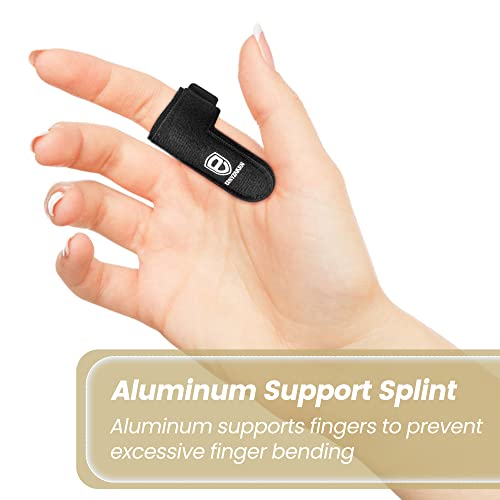 EDNYZAKRN 2Pcs Trigger Finger Splint, Finger splints for Thumb, Index, Middle, Ring and Pinky, Finger Support Brace for Tendonitis, Stiffness, Curved, Bent, Locked - Fit for Left Or Right Hand from EDNYZAKRN