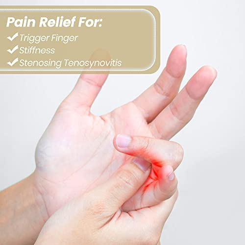 EDNYZAKRN 2Pcs Trigger Finger Splint, Finger splints for Thumb, Index, Middle, Ring and Pinky, Finger Support Brace for Tendonitis, Stiffness, Curved, Bent, Locked - Fit for Left Or Right Hand from EDNYZAKRN