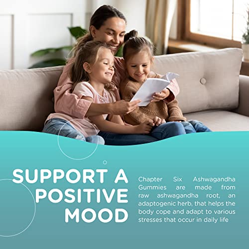 Chapter Six Ashwagandha Gummies, Mood and Relaxation Support Supplement, Kosher, 60 Gummies from Zahler
