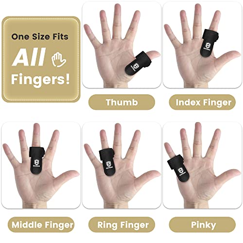 EDNYZAKRN 2Pcs Trigger Finger Splint, Finger splints for Thumb, Index, Middle, Ring and Pinky, Finger Support Brace for Tendonitis, Stiffness, Curved, Bent, Locked - Fit for Left Or Right Hand from EDNYZAKRN