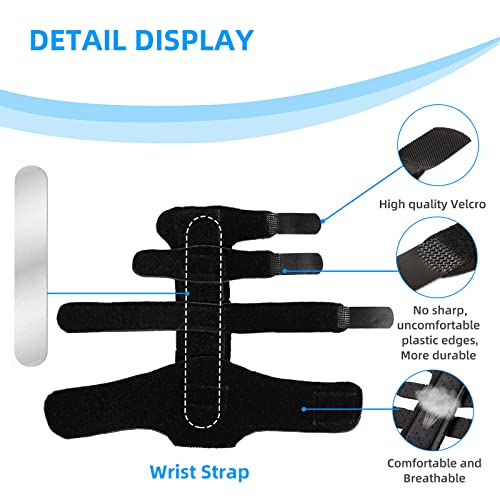 Fanwer 2 Finger Splint Trigger Finger Splint, Adjustable Length Finger Brace for Two Finger Support, Knuckle Straightening Immobilizer for Broken Finger, Arthritis, Mallet Finger, Sprains, Tendonitis from Fanwer