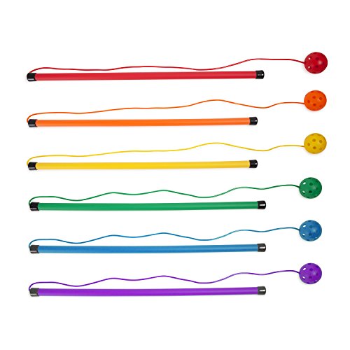 Champion Sports Twirl and Jump Set: Rainbow 6 Pack Skip Hop Jump Rope for Kids Fitness & Fun from Champion Sports