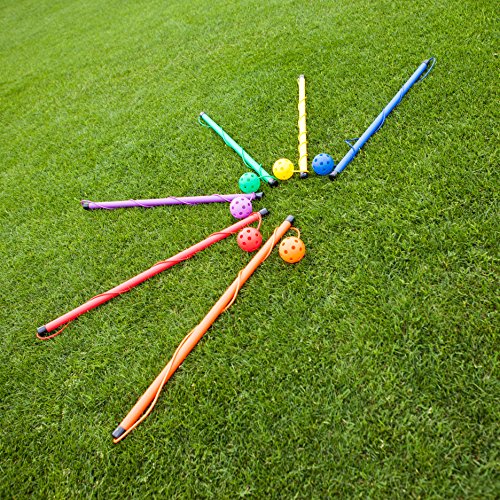 Champion Sports Twirl and Jump Set: Rainbow 6 Pack Skip Hop Jump Rope for Kids Fitness & Fun from Champion Sports