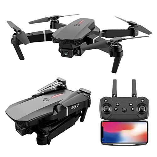 Drone with 1080P Dual HD Camera, 2023 Upgradded RC Quadcopter FPV Camera Foldable Drone Toys Gift for Adults and Kids, One Key Start Speed Adjustment, 360Â° Altitude Hold Mode (Black) from Belief dolls