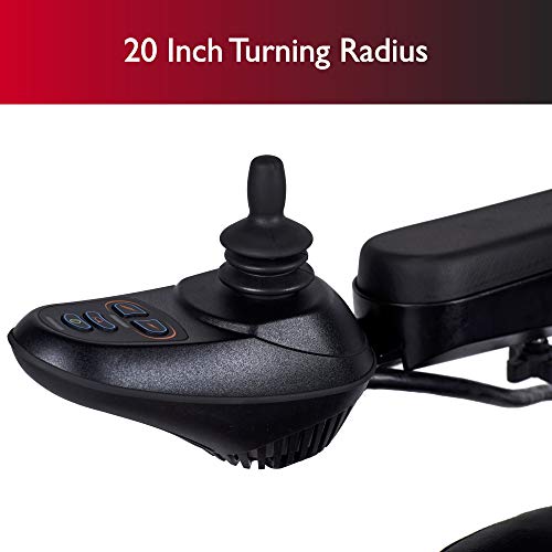 Zipâr PC Power Electric Wheelchair - Full Size Long Range Motorized Wheelchair - Electric Wheelchairs for Adults, Seniors, Elderly, Travel- Power Wheelchair 19.5 Inch Seat - Extended Battery by Zip'r