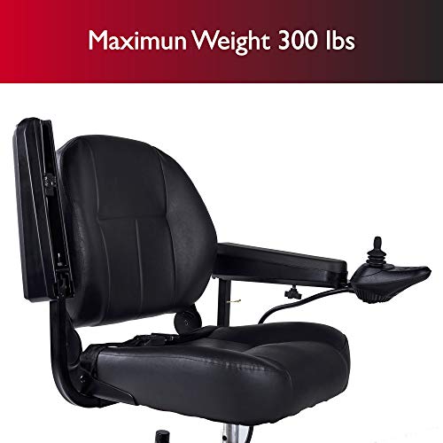 Zipâr PC Power Electric Wheelchair - Full Size Long Range Motorized Wheelchair - Electric Wheelchairs for Adults, Seniors, Elderly, Travel- Power Wheelchair 19.5 Inch Seat - Extended Battery by Zip'r