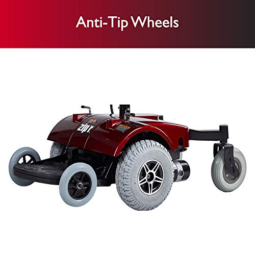 Zipâr PC Power Electric Wheelchair - Full Size Long Range Motorized Wheelchair - Electric Wheelchairs for Adults, Seniors, Elderly, Travel- Power Wheelchair 19.5 Inch Seat - Extended Battery by Zip'r