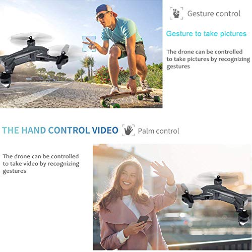 VISUO XS816 4k Drone with Camera Live Video, Teeggi WiFi FPV RC Quadcopter with 4k Camera Foldable Drone for Beginners - Altitude Hold Headless Mode One Key Off/Landing APP Control Long Flight Time from Teeggi