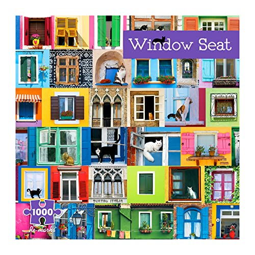 Re-marks Window Seat 1000-Piece Animal Puzzle for All Ages by Re-marks