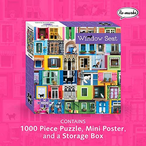 Re-marks Window Seat 1000-Piece Animal Puzzle for All Ages by Re-marks
