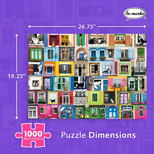 Re-marks Window Seat 1000-Piece Animal Puzzle for All Ages by Re-marks