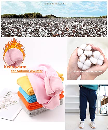 CuteOn Unisex Toddler Jogger Pants Kids Cotton Elastic Waist Winter Baby Sweatpants Pants 1-5Years Grass Green from 