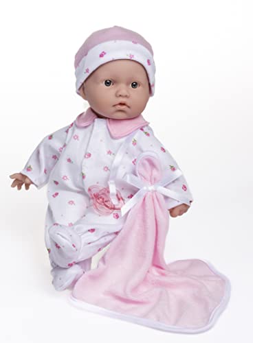 Caucasian 11-inch Small Soft Body Baby Doll | JC Toys - La Baby | Washable |Removable Pink Outfit w/ Hat & Blanket | For Children 12 Months + by JC Toys Group, Inc.