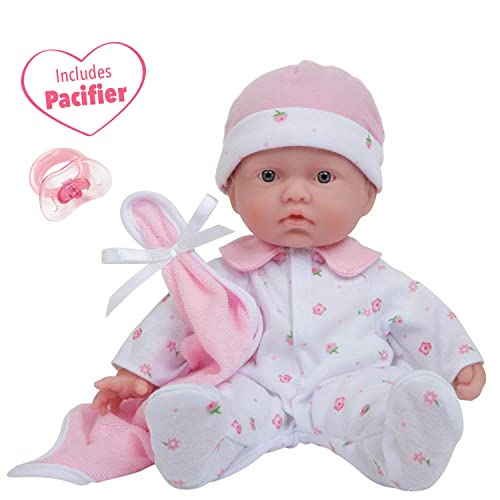 Caucasian 11-inch Small Soft Body Baby Doll | JC Toys - La Baby | Washable |Removable Pink Outfit w/ Hat & Blanket | For Children 12 Months + by JC Toys Group, Inc.