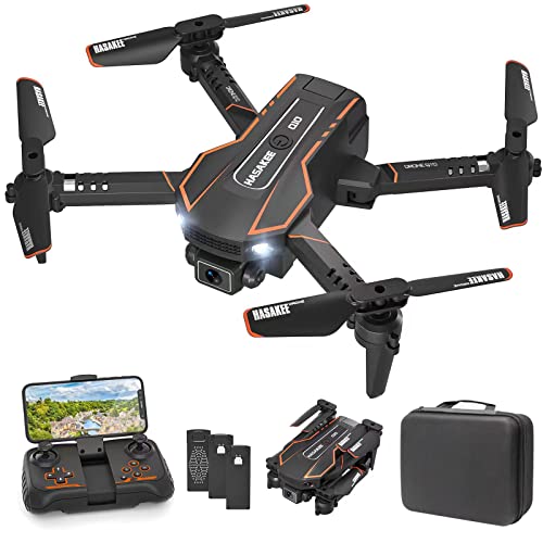 AVIALOGIC Mini Drone with Camera for Kids, Remote Control Helicopter Toys Gifts for Boys Girls, FPV RC Quadcopter with 1080P Live Video Camera, Gravity Control, 3 Batteries, Carrying Bag by AVIALOGIC