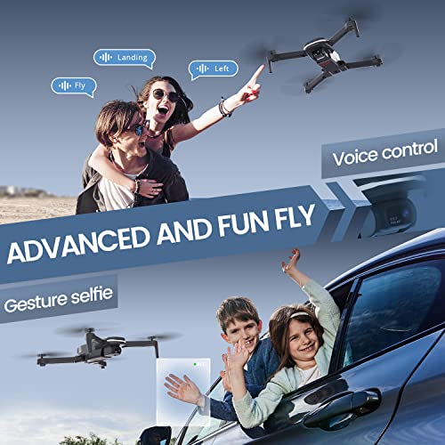 Holy Stone HS280 Foldable FPV Drone with Adjustable 1080P HD WiFi Camera; Lightweight RC Quadcopter for Kids Adults Beginner, 2 Modular Batteries, Auto Hover, Gravity Sensor, Voice/Gesture Control from Holy Stone