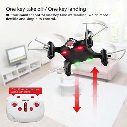 Cheerwing Syma X20 Mini Drone for Kids and Beginners RC Nano Quadcopter with Auto Hovering 3D Flip(Black) by Syma