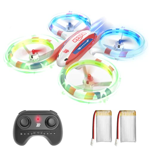 BEZGAR HQ051 Mini Drone for Kids - RC Drone Indoor, LED Remote Control Drone with 3D Flip, Headless Mode and 2 Speed Propeller Full Protect Small Drone for Beginners, Great Gifts for Boys and Girls by BEZGAR
