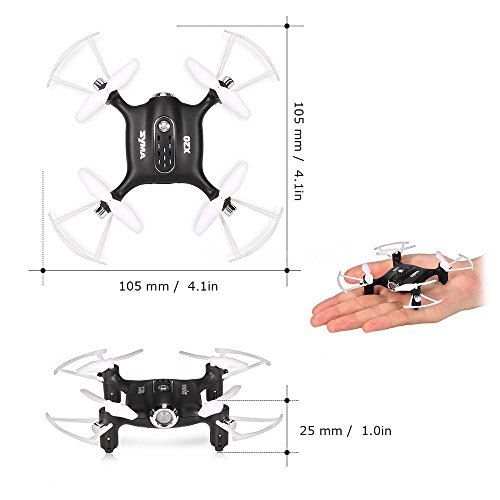 Cheerwing Syma X20 Mini Drone for Kids and Beginners RC Nano Quadcopter with Auto Hovering 3D Flip(Black) by Syma
