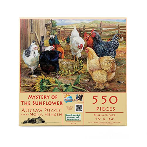 Mystery of The Sunflower 550 pc Jigsaw Puzzle by SunsOut from SUNSOUT INC