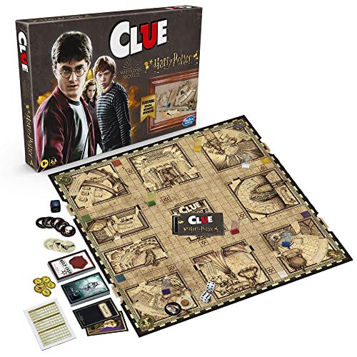 Hasbro Gaming Clue: Wizarding World Harry Potter Edition Mystery Board Game for 3-5 Players, Kids Ages 8 and Up (Amazon Exclusive) by Hasbro