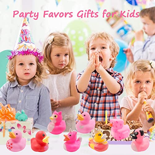 27 PCS Valentine's Day Rubber Ducks,Baby Showers Accessories,Mini Duckies Bath Toys for Kids Valentines Party Favors (Valentine's) from Holydeck