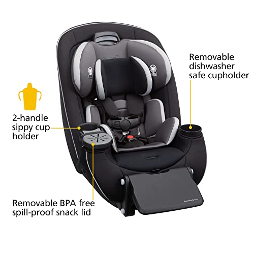 Safety 1st Grow and Go Extend 'n Ride LX Convertible Car Seat, with ComfortPlus Footrest Providing Up to 7 Inches of Additional Leg Room in -Rear-Facing Mode, Mine Shaft by Dorel Juvenile Group