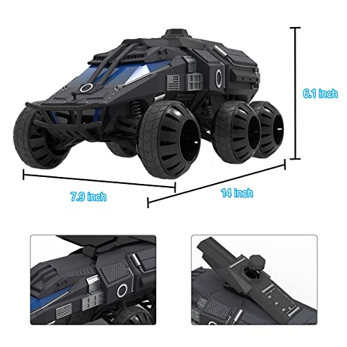 Mostop Remote Control Car, 1500pcs Water Shots 6WD Hobby RC Cars for Kids Boys &Adults, 1/12 Scale Off-Road RC Crawler Car Space Vehicle Toy Gift with Speed & Steering Control Nerf Car from Mostop