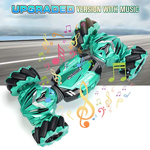 RC Stunt Car Toy Remote Control Car with 2 Sided 360 Rotation Gesture Sensor Toy Car 4WD Transform Off Road Vehicle for Boy Kids Girl Birthday from NQD