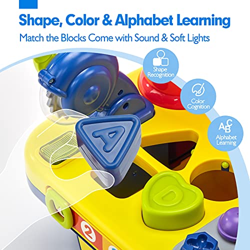 hahaland Toys for 1 Year Old Boy Gifts Girl Toy, Multifunctional Music Light Workbench for Baby Toys 12-18 Months, Toddler Toys Age 1-2 Baby Boy Toys Gifts Toys for 2 Year Old Boy Girl Birthday Gift by Cubicfun