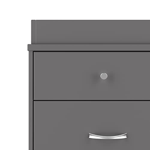 Child Craft SOHO 3 Drawer Mid-Century Modern Dresser with Changing Topper, Anti-Tip Kit, Extra-Large Storage for Baby Nursery, Kidâs Room (Cool Gray) from Child Craft