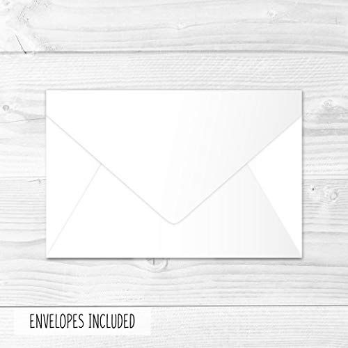 24 Woodland Thank You Cards With Envelopes, Kids or Baby Shower Thank You Note, Rustic Animal Deer or Fox, 4x6 Varied Gratitude Pack For Party, Birthday Boy or Girl Children, Appreciation Stationery from Hadley Designs