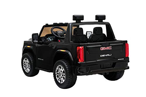 DAKOTT GMC Sierra Denali HD Two Seater 12 Volt Ride-On Truck w/ 2.4G Remote Control, LED Lights, Horn, Music, MP3/USB, Storage Box, Spring Suspension, Electric Vehicle for Kids . by Dakott