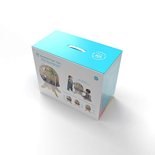 Manhattan Toy Deep Sea Adventure Wooden Toddler Activity Center with Clacking Clams, Spinning Gears, Gliders and Bead Runs from Manhattan Toy