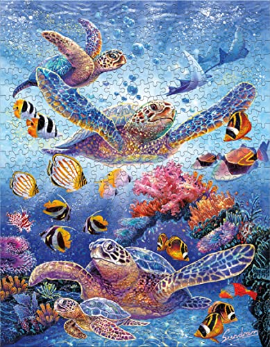 Ceaco - 8 in 1 Multipack - Seaside - (2) Round 300 Piece, (4) 500 Piece, (1) 750 Piece (1) 1000 Piece Jigsaw Puzzles from Ceaco