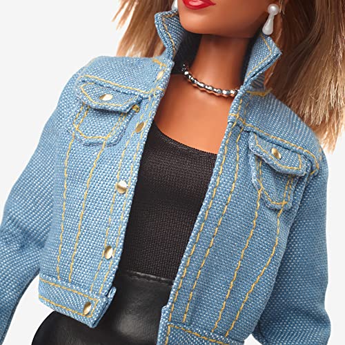 Barbie Signature Tina Turner Barbie Doll in â90s Fashion and Accessories with Microphone Accessory, Gift for Collectors by Mattel